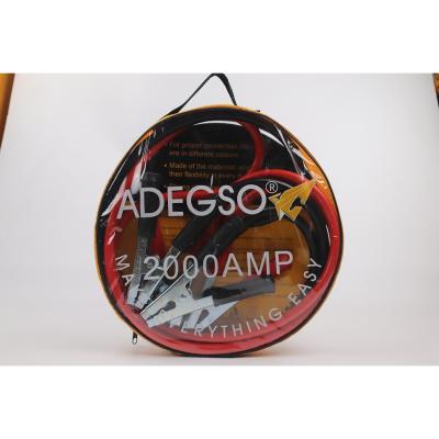 China New Arrival Heavy Duty ADEGSO Leads Booster PVC + Copper Coated Aluminum 2000AMP 4M Car Battery Jump Cable Jumper Cable For Car Van Truck for sale