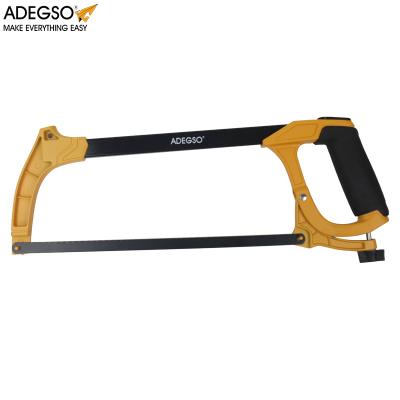 China ADEGSO 12inch Tubular Metal Soft Tree Handle Square Wood Handle Cutting Garden Pruning Plastic Hand Saw Hacksaw Frame for sale