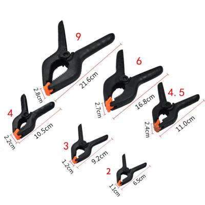 China Woodworking Tool 3 Woodworking 4 5 6 8 Inch Equipment Nylon Studio Backdrop Spring Clip One Shape Plastic Clamp For Woodworking for sale