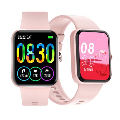 China Custom Rectangular Curved Men's Women's Amoled Touch Screen Health Sports BT Calls Smart Watch for sale