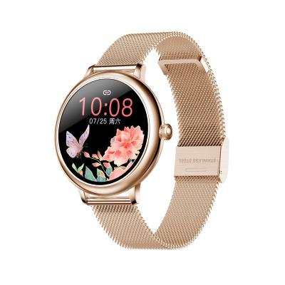 China Touch Screen 1.08 Inch Full Touch Screen Steel Smart Watch For Women Fitness Tracker Heart Rate Monitor Sport Smart Watch for sale