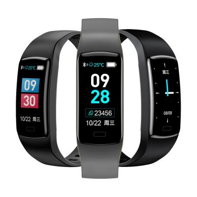 China 0.96Inch TFT Touch Screen Color Touch Screen Smart Watch Wearable Wristband Single Band Soft Silicone Sport Wristbands for sale