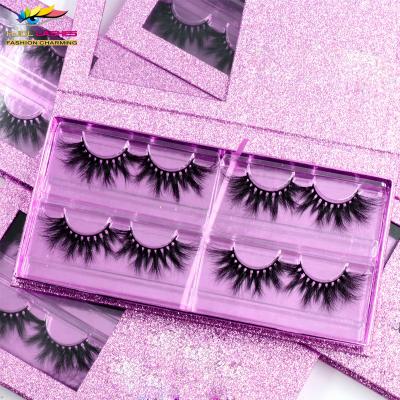 China Siberian 25 Millimeter Natural Wholesale 5D Mink False Eyelash Packaging Full Strip Long Strip Lashes Mink Eye Wick Vendors for sale