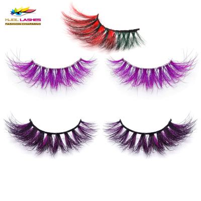 China Own Brand Natural Soft Manufactures 20 Pairs Display Stand Super Fluffy Mink Color Eyelashes Free Sample for sale