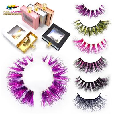 China New Style Natural Soft Wholesale Colorful 3d Mink Eyelashes False Mink Lashes Extensions Individual Private Label Eyelash Chinese Seller for sale