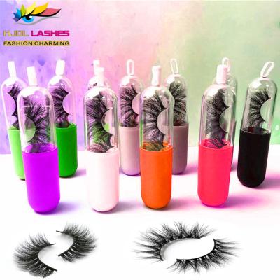 China Full Volume Siberian Mink Lashes Private Label 3d Mink Eyelashes Colorful Lash Book of 25mm eyelashes 3 packs for sale