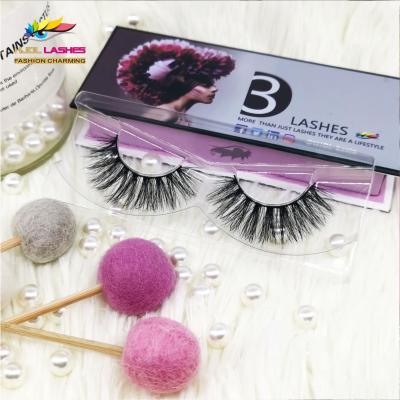 China Soft natural ready to ship 8-20mm Mink Lashes Private Label False eye 3d Mink Eyelashes for sale