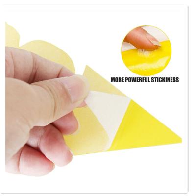 China Disposable Double Sided Yellow Thick Sticky Insect Board Insect Trap Butterfly Flower Type for sale