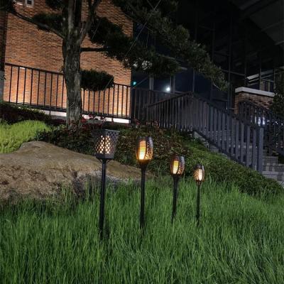 China Outdoor Black Solar Garden Light LANDSCAPE Lawn Mount Waterproof LED Night Light Street Lamp for sale