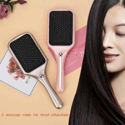 China House ; hotel ; Travel Head Electric Heating Comb Scalp Care Comb Stainless Steel Magnetic Tooth Massage Therapy Ion Hair Brush for sale