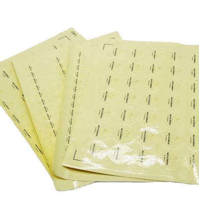 China Qingdao waterproof factory self-adhesive sticker labels/customized sticker printing for clothes for sale