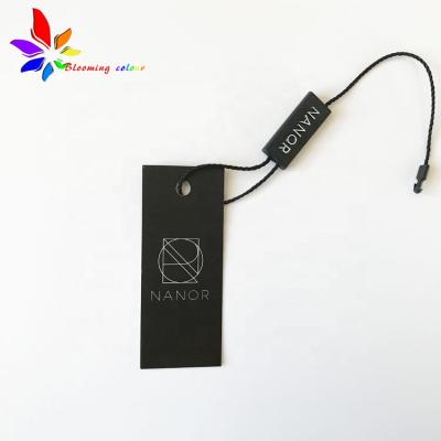 China Brand Product Viable Custom Paper Tags, Custom Logo String Hang Tag For Apparel Hang Tag for sale