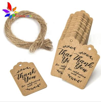 China Sustainable Custom Decoration Hang Tags With String , Programmable Gift Tag With String for sale