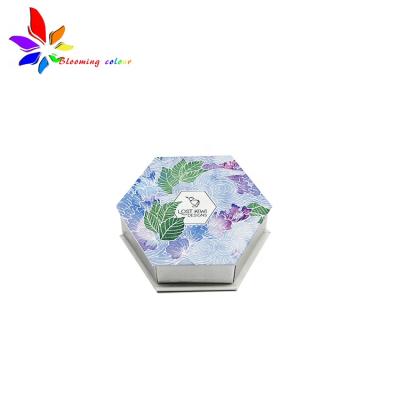 China Recycled Materials Gift Paper Box Private Label Custom Unique Hexagonal Paper Box for sale