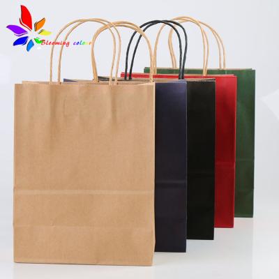 China Customized Kraft Paper Bag For Tissue And Shopping , White Paper Card Bag for sale