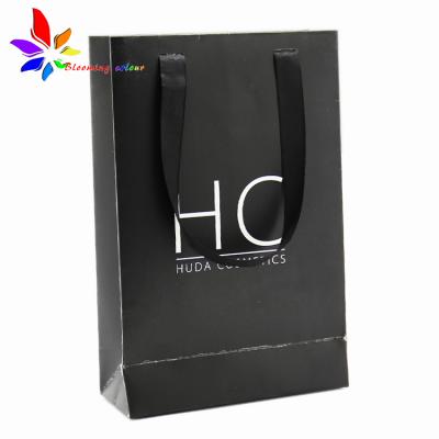 China Recyclable Private Label Luxury High End Black Paper Bag With Logo Printing Custom Design Wine Packaging Bag for sale