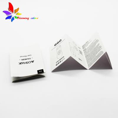 China Custom Full Color Advertising Brochure Printing Folding User Instruction Manual for sale