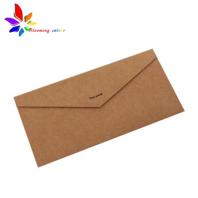 China Bags Custom Design Printing Kraft Paper Envelope With Greeting Card for sale