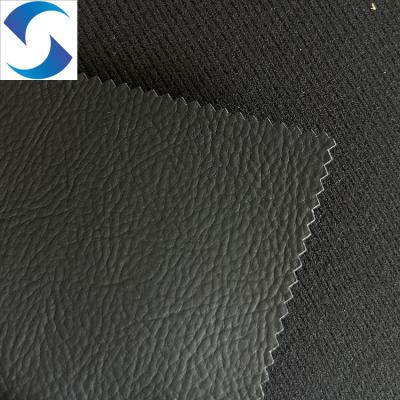 China Comfortable and Soft PVC Leather Fabric from 100% Polyester imitation cotton velvet-130gsm Backing for sale