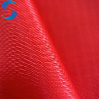 China Tear Resistant 259gsm Red 210D 100 Polyester Oxford Fabric For Outdoor Te koop