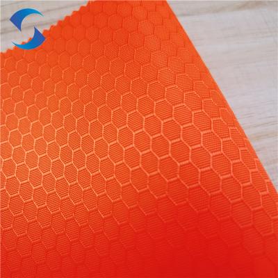 China 155gsm 100 Polyester Jacquard Woven PU1000 Honeycomb Oxford Fabric For Bags Luggage Lining for sale