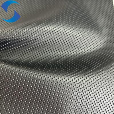 China 1.7mm±0.05 Thickness PVC Leather Fabric For Car Seat  PVC Artificial Leather Breathable Small Round Hole Pattern for sale