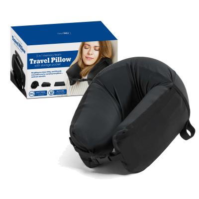 China Memory 3 in 1 Personalized Small Twist Neck Pillow Travel Hand Memory Foam Travel Pillow for sale