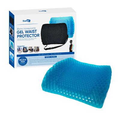 China Car Back Waist Cushion PORTABLE Summer Honeycomb Cushion Support Chair Cooling Back Cushion for sale