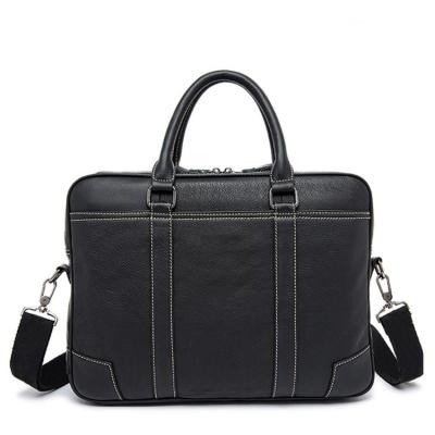 China Daily Life Wholesale Custom High Quality Men's Leather Logo Business Handbag Black Messenger Bags for sale