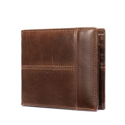 China High Quality Waterproof Mens Wallet Vintage Purse Genuine Leather Wallet For Men for sale