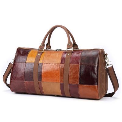 China Fashion Wholesale China Manufacture Custom Mini Mens Leather Duffle Bag for sale