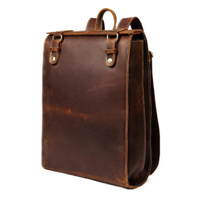 China Waterproof Factory OEM Custom Leather Laptop Bags Rucksack Backpack Bag for sale