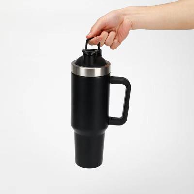 China Sustainable Travel thermo flask stainless steel vacuum cup with cover water bottle with handle for sale