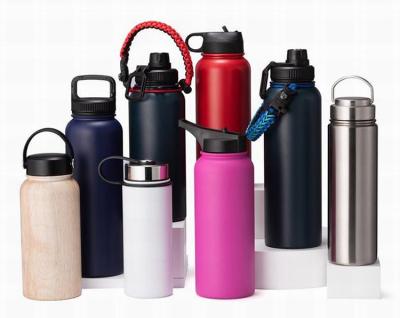 China Sustainable Custom 500ML double wall vacuum insulated coke cola shape sports water bottle for sale