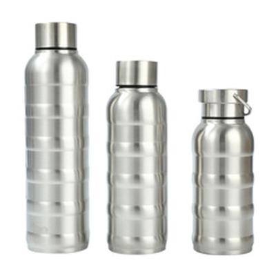 China Sustainable Custom color Portable travel  single walled Stainless Steel sports water bottle for sale