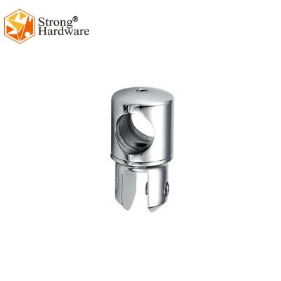 China Easy to install and one side fitting glass door safe adjustable sliding glass pipe connector for sale