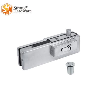 China Easy To Install And Safe SUS SF-053 Glass Door Frameless Glass Door Patch Lock Fit Lock for sale