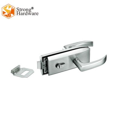 China Hot Selling Glass Door Lock Glass Door Lock With Lever Handles Frameless Glass Door Lock for sale