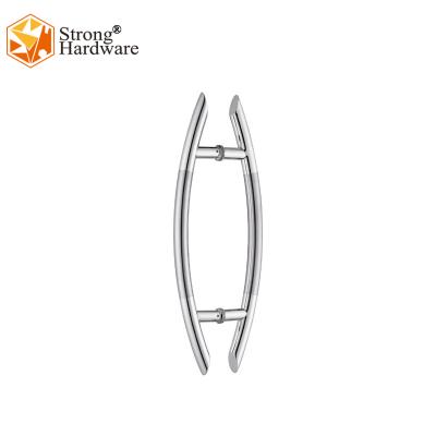 China Door O Shape Stainless Steel Handle For Double Glass Door Shower Pull Handle for sale