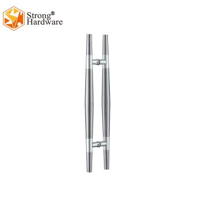 China Morden steel201/304/316 H shape sliding door handle stainless glass wholesale chrome for sale