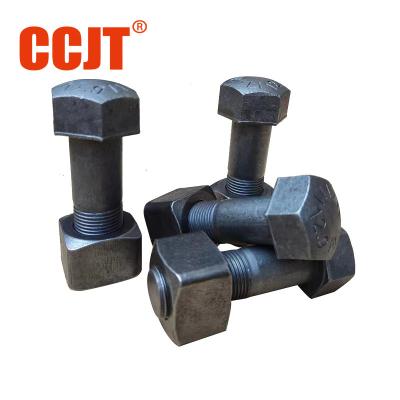 China Custom 325 Sk50 Wheel Type Stud Hyundai Kobelco Excavator Chain Track Shoe Bolt And Nut for sale