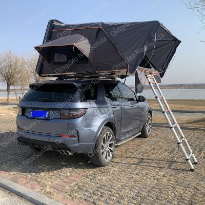 China China Factory Supply Automatic Aluminum Roof Top Tent 4x4 Car Soft Shell Roof Tent 4 Persone Extended Type Camping Top Persone for sale