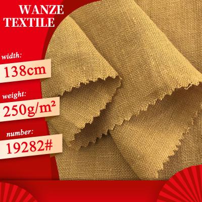 China Breathable Thickened Pure Linen Sand Washing Organic Linen Fabric For Sofa Curtain Plain Woven Fabric for sale