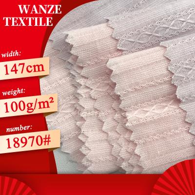 China Breathable Chinese style embroidered jacquard woven fabric pralines organic cotton jacquard cotton fabric wanze for sale