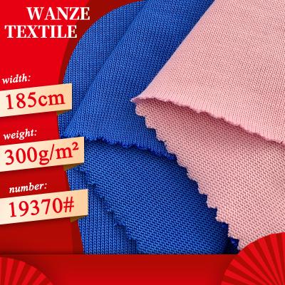 China Breathable 21s Double Yarn Refined Wadding 100% Cotton Thin Hoodie Knitted Fabric Single Side Combed Cotton Fabric for sale