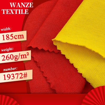 China Breathable 26s Combed Cotton Knitted Fabric Wanze Yarn Refined Wadding Double Long Sleeve 100% Cotton Long Sleeve Single Jersey Top for sale