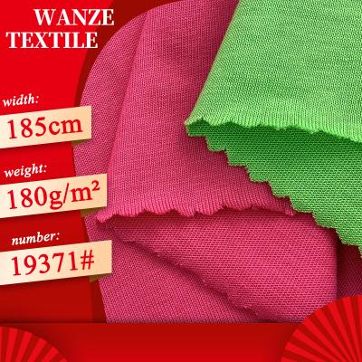 China Breathable ice cotton plain combed plain cotton tank top 180gsm T-shirts fabric for men 100% cotton wanze for sale