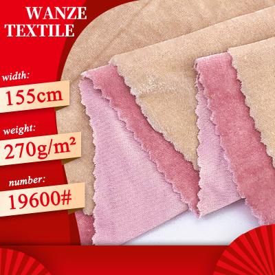 China Breathable velvet fabric for santa claus clothing and hat imported velvet square vertical wanze textile for sale