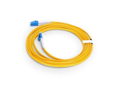 China Single Mode Fiber Optic Patch Cables , PVC 9/125 Optical Patch Cord for sale