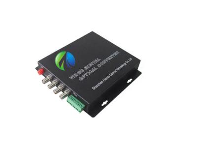 中国 0-200Kbpsデータ転送速度の繊維光学のコンバーター4CHへのDC5V 2A Rs485 販売のため